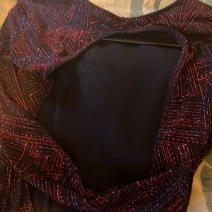 Backless Party Date Night Sparkle Stretch Dress